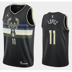 Camiseta Hombre Milwaukee Bucks Brook Lopez 11 2020-21 Jordan Brand Statement Edition Swingman
